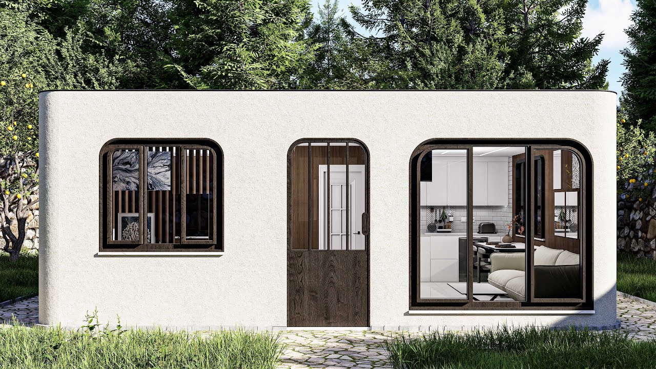 Малый дом 35 м² (7x5) 4K Ultra HD