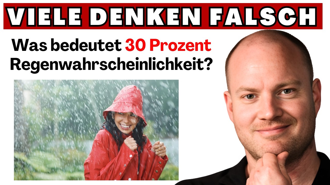 Viele Menschen denken komplett falsch. Auch du? | Regenwahrscheinlichkeit, Metzger-Aufgabe, Einkauf