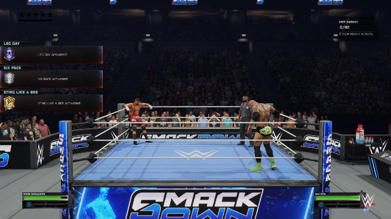 WWE 2K25 BRON BREAKKER 🆚 BATISTA
