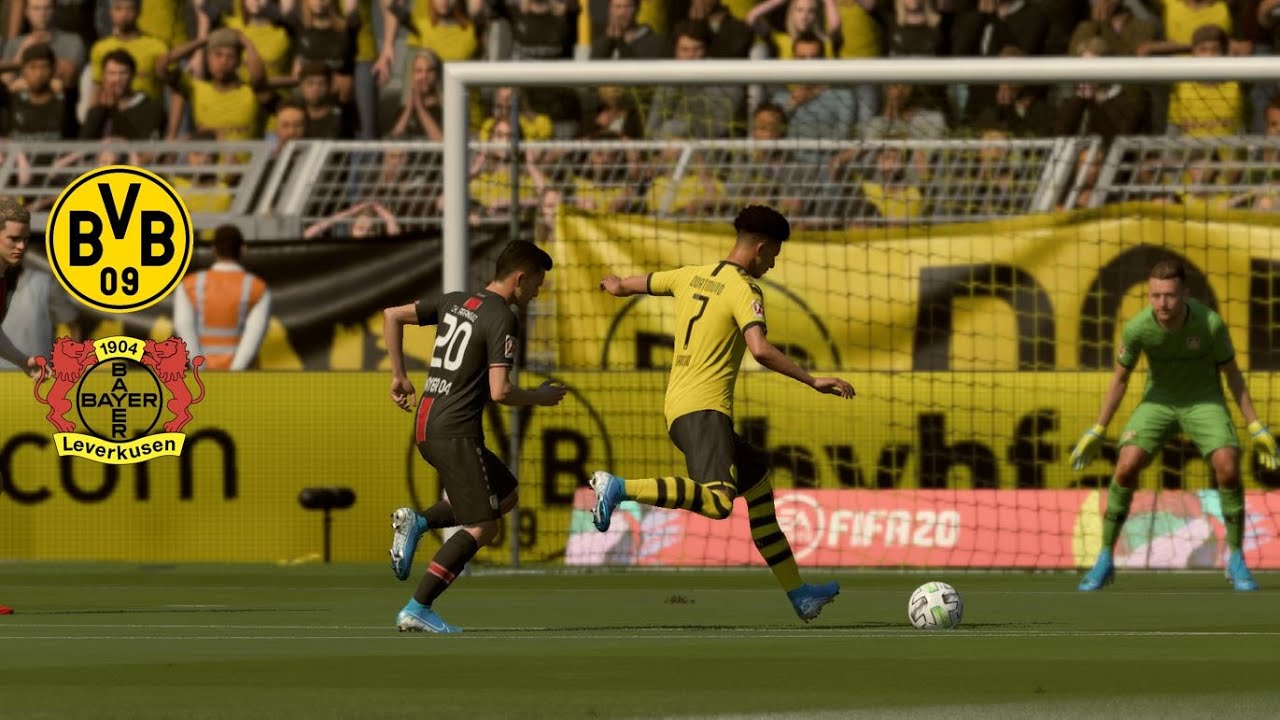 DORTMUND VS LEVERKUSEN, New Year Day Match, BUNDESLIGA, FIFA 20 Football Match #fifa #football #goal