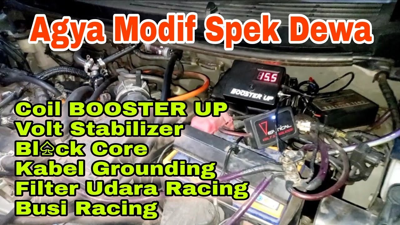 Modif Agya Spek Dewa Pasang Coil Booster Up