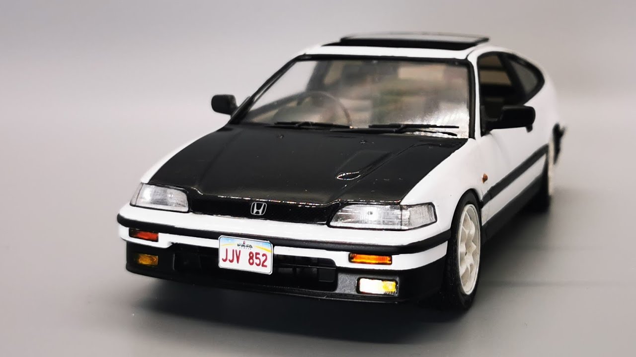 Building a 90's 2-seat Sports Car: The Honda CRX MkII by Fujimi Step by Step