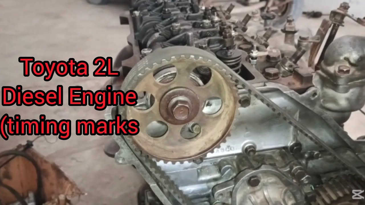 Toyota 2L Diesel Engine Timing Marks & Timing Setting | Zohaib Auto Garage