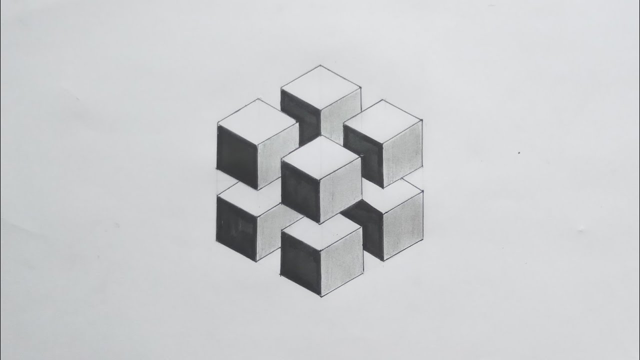 How to draw perfect geometric design - simple treack you need !!