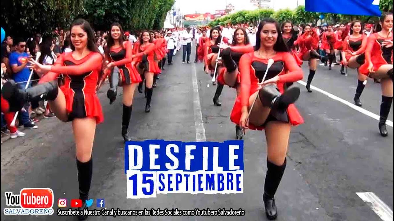 INFRAMEN Cachiporras Banda de Paz desfile civico 15 de septiembre San Salvador | EL SALVADOR