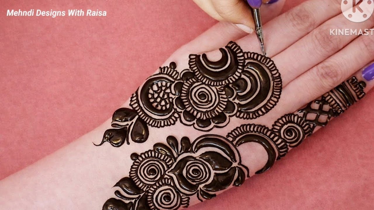 Mehndi design simple back hand arabic style | Eid special mehndi design 2026