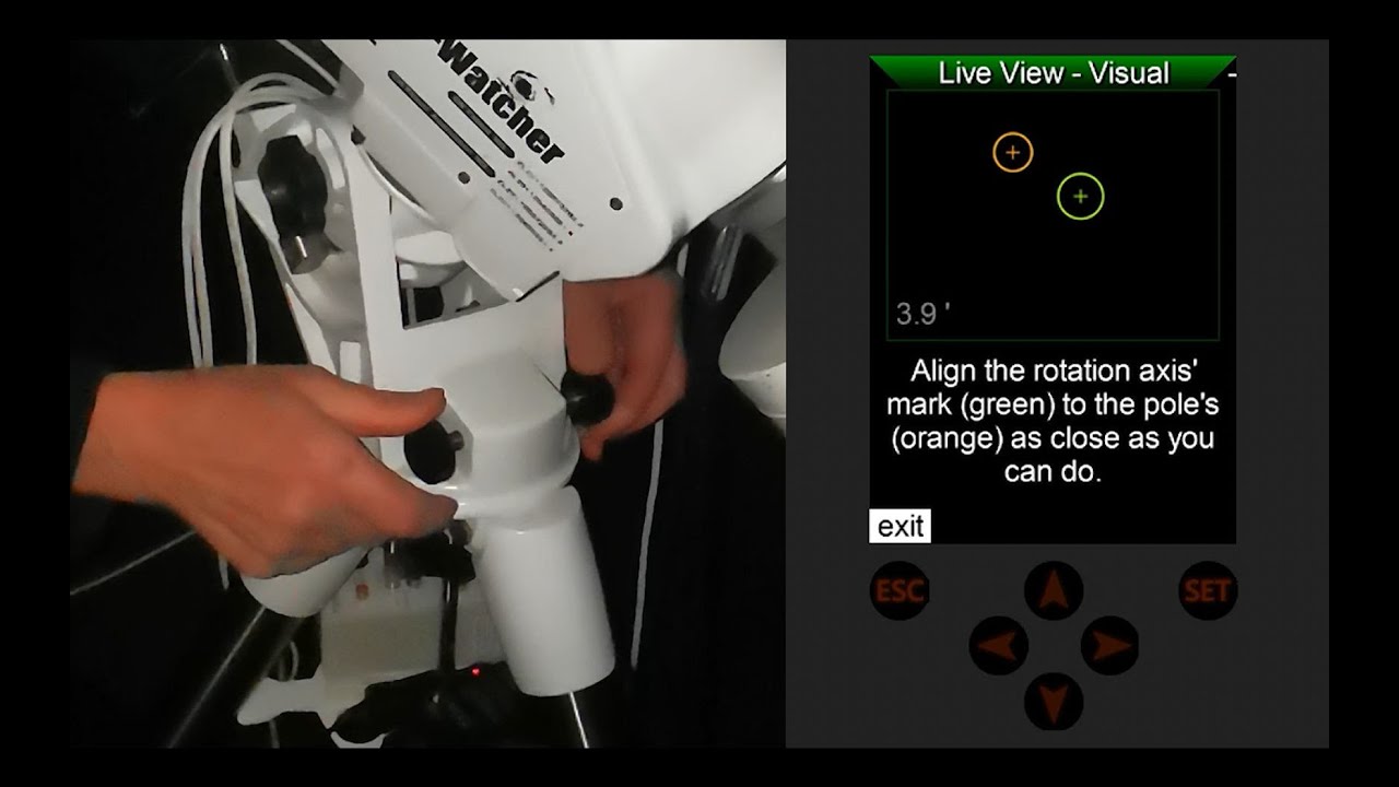 Mgen3 polar alignment via platesolving (english)