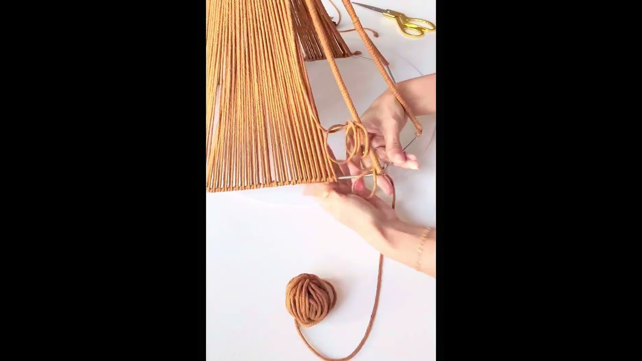 Macrame lamp shade/ Lamp shade