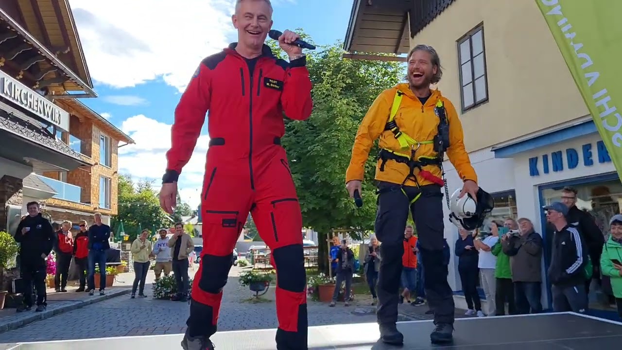 Sebastian Ströbel, Robert Lohr & Luise Bähr auf der Bühne - 10. Bergretter Fanwanderung
