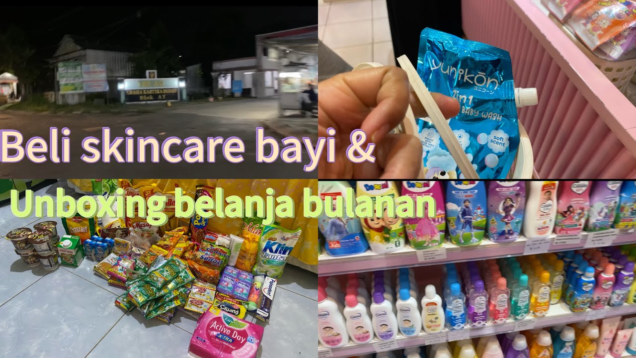 Belanja skincare bayi & unboxing belanja bulanan