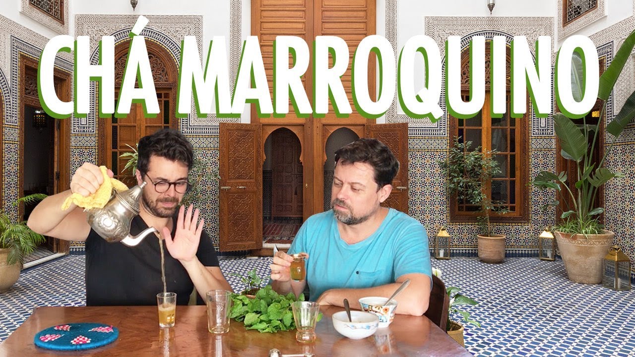 Gostinho do Marrocos: chá com menta/hortelã