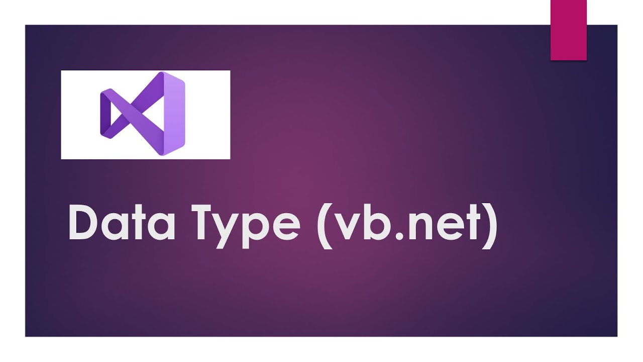 Data type in VB.net Tutorial Hindi For Beginners Introduction to Programming | Visual Studio 2024