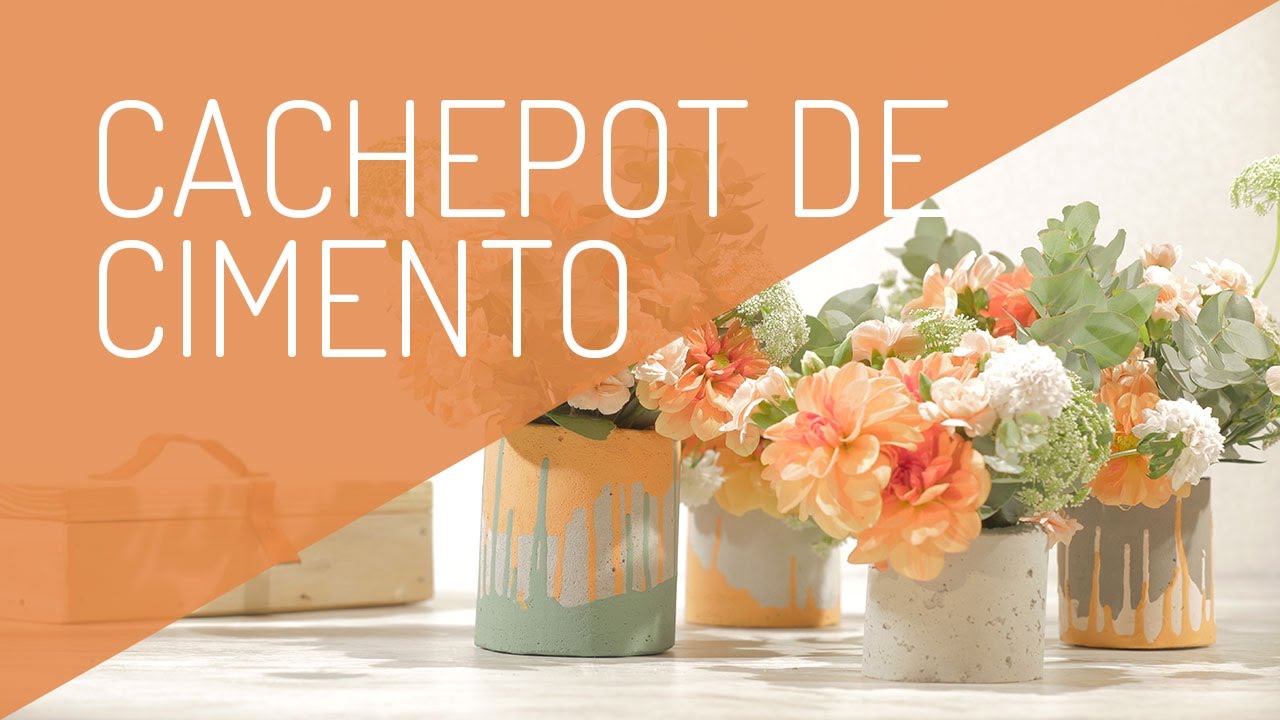 Cachepot ou porta trecos de Cimento