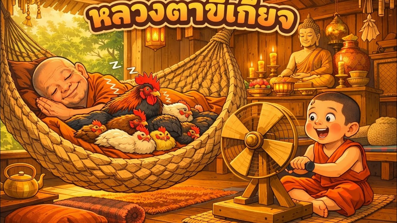 หลวงตาขี้เกียจ #นิทานเด็ก #นิทานสอนใจ #นิทาน #นิทานการ์ตูน 