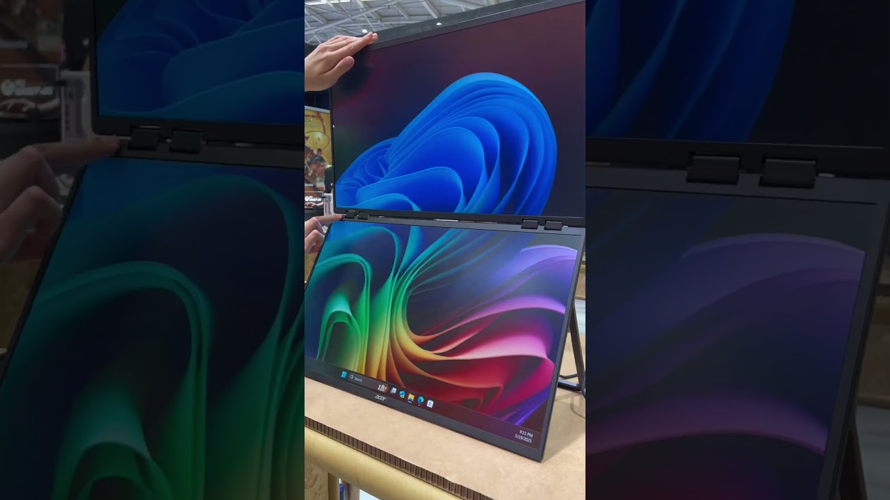 This Asus dual-screen portable monitor is massive