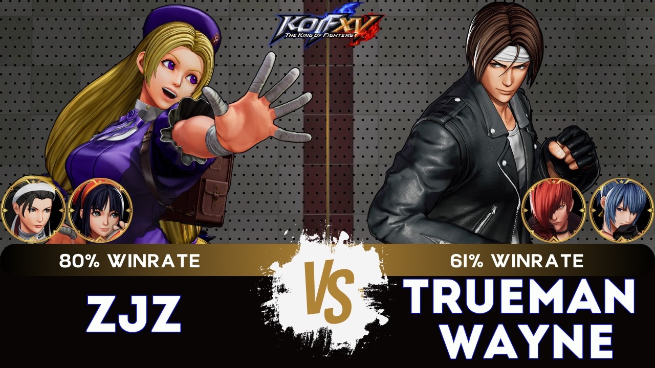 KOF XV ▰ ZJZ (Hinako/Nakoruru/Chizuru) 🆚 TRUEMAN WAYNE (Kyo/Iori/Leona)🎞️Replay Match - 3/26