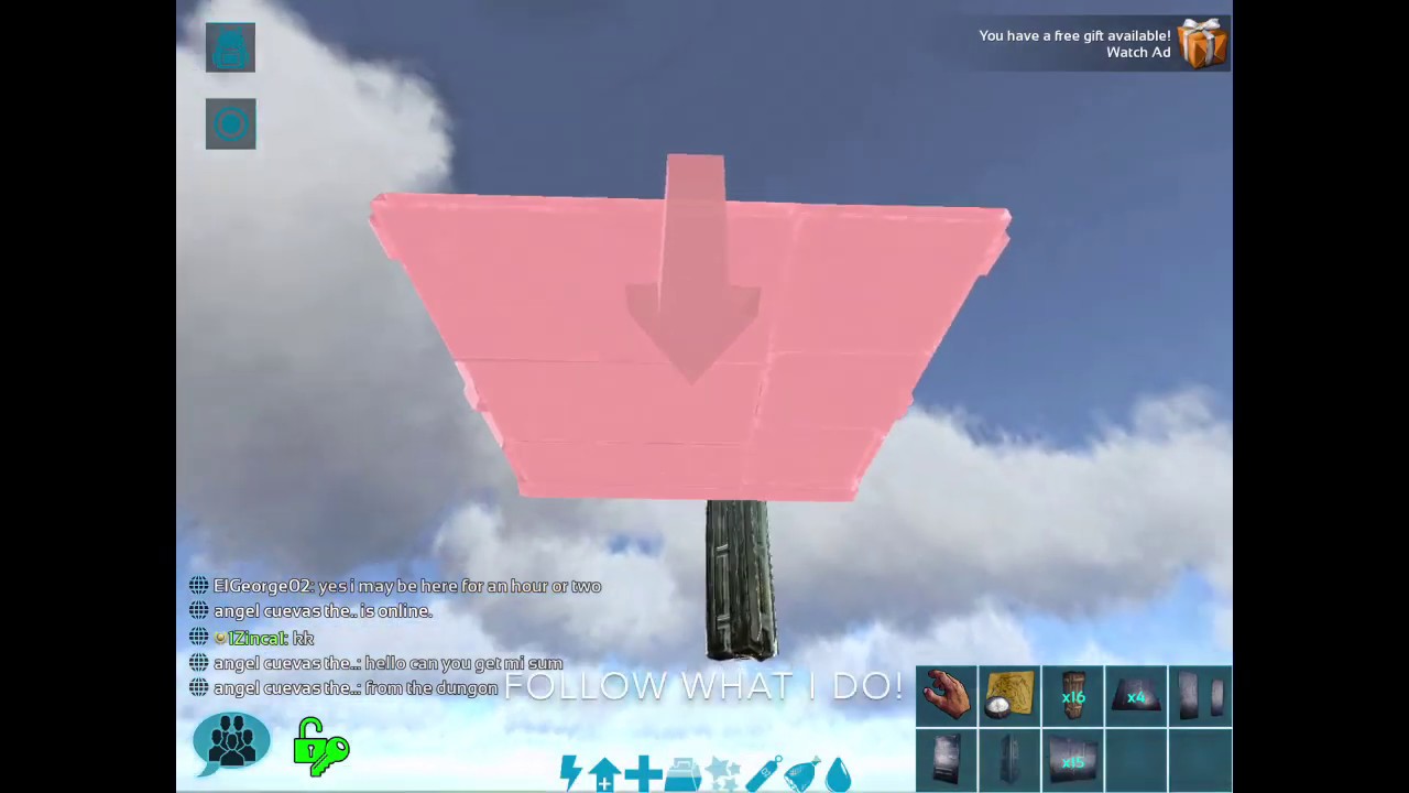How To Make Floating Turret Tower!! (Ark Mobile) (PATCHED)