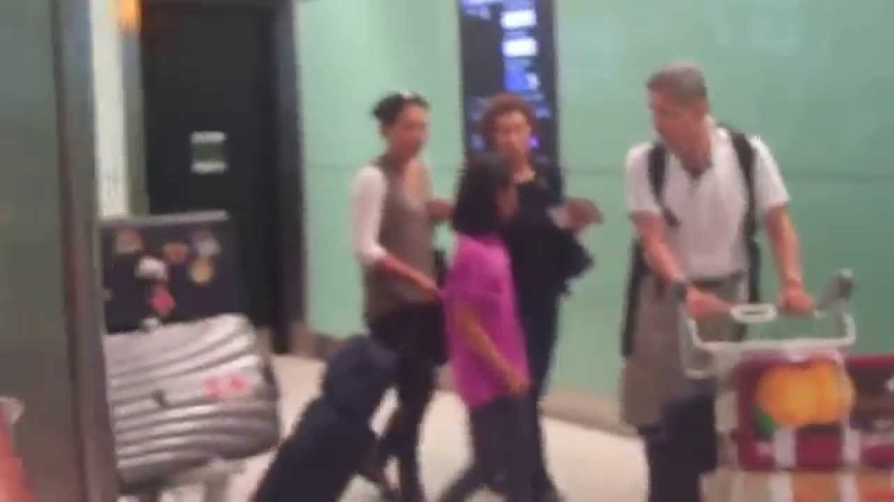 150715 Victoria f(x) arriving London Heathrow airport