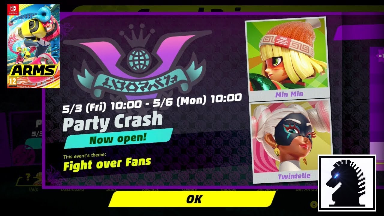 NS ARMS - The 28th Party Crash - Crash Bash Round #12 - Fight Over Fans: Min Min vs. Twintelle