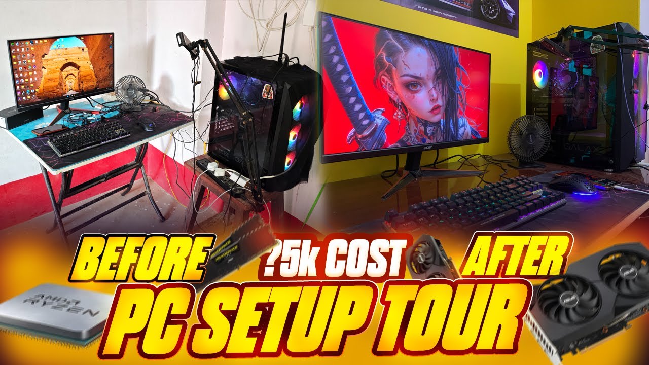 FINALLY I REVEALED MY GAMING PC SETUP 😍 | 10K SPECIAL | iQOO 13 5G BGMI STREAMING SETUP TOUR 🔥