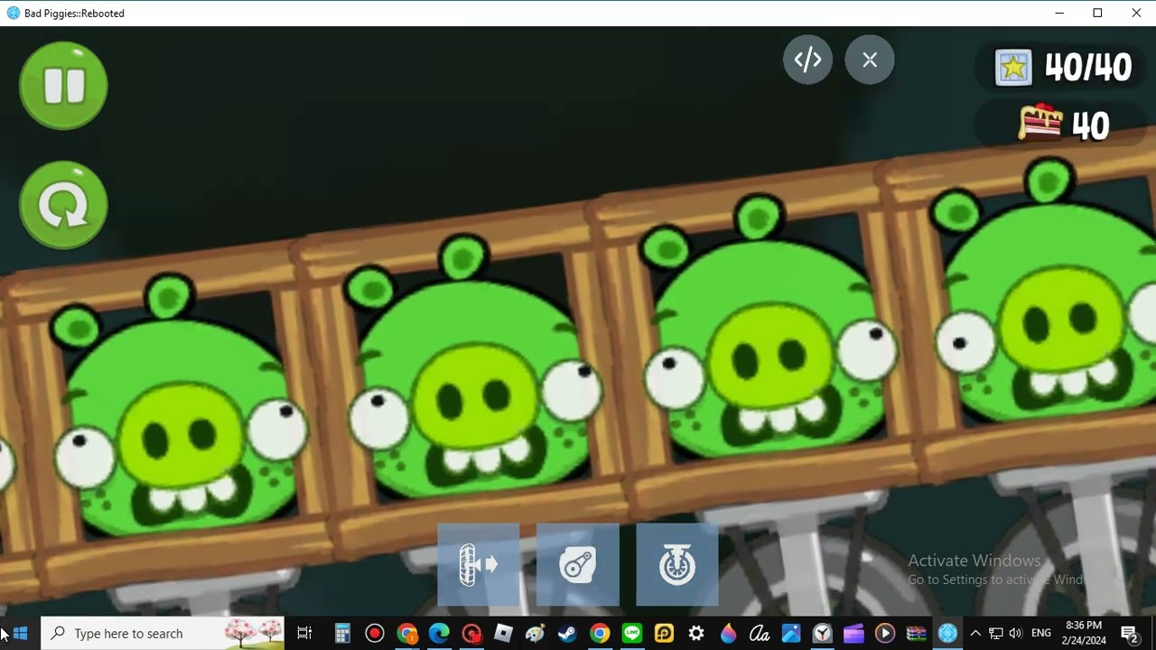 crazy long vehicle in bad piggies