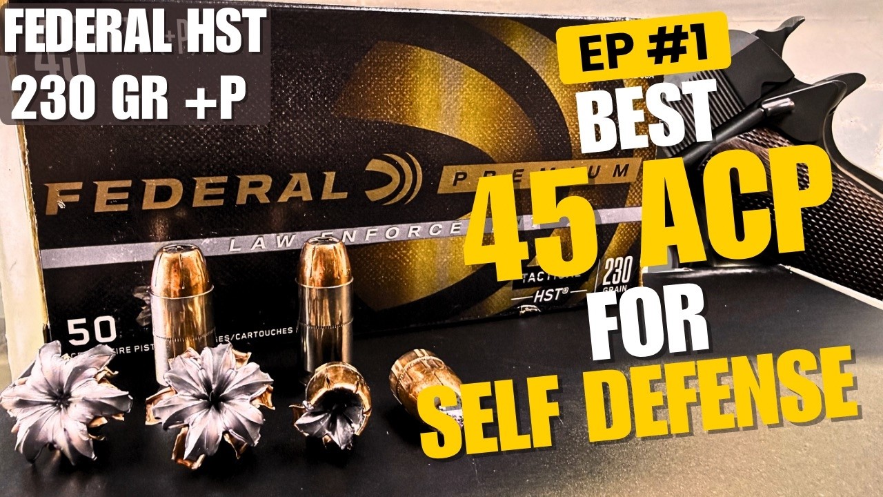 Тест баллистического геля Federal HST 45 ACP +P 230Gr с пистолетами Tisas 1911 5
