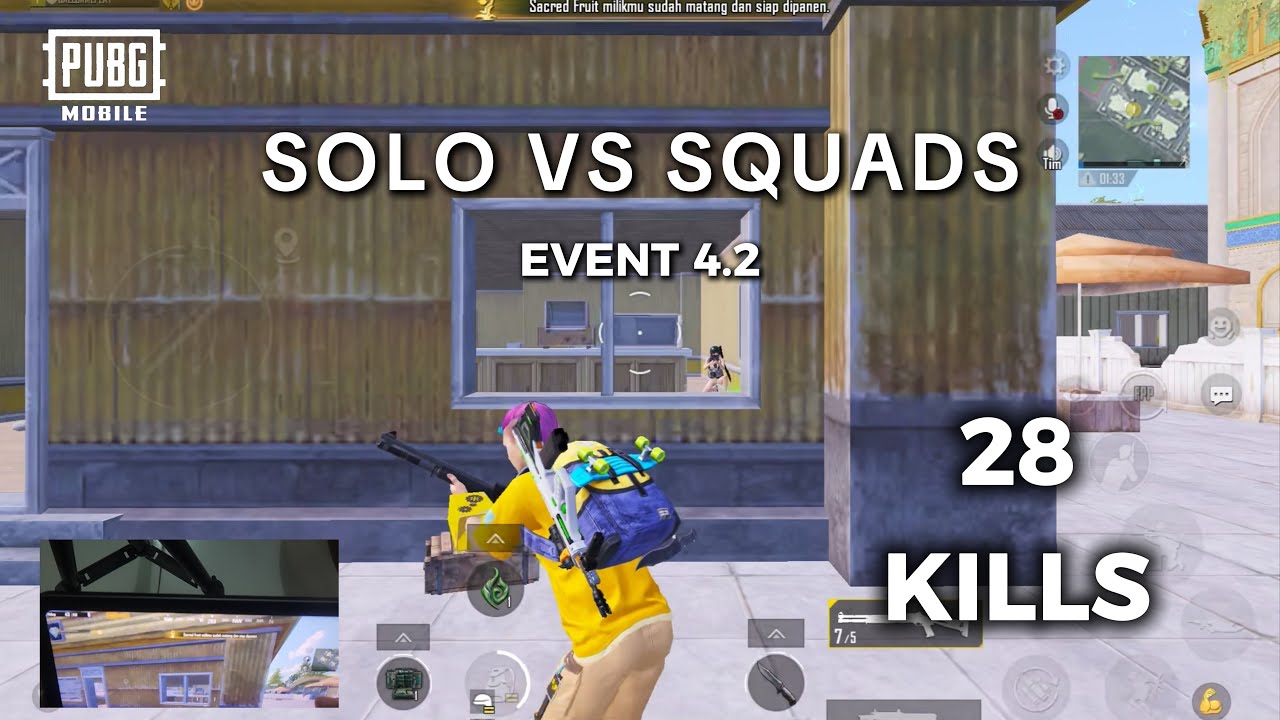 RATAIN LIVIK DI EVENT TERBARU 4.2 SOLO VS SQUADS 28KILL || QAEE GAMEPLAY