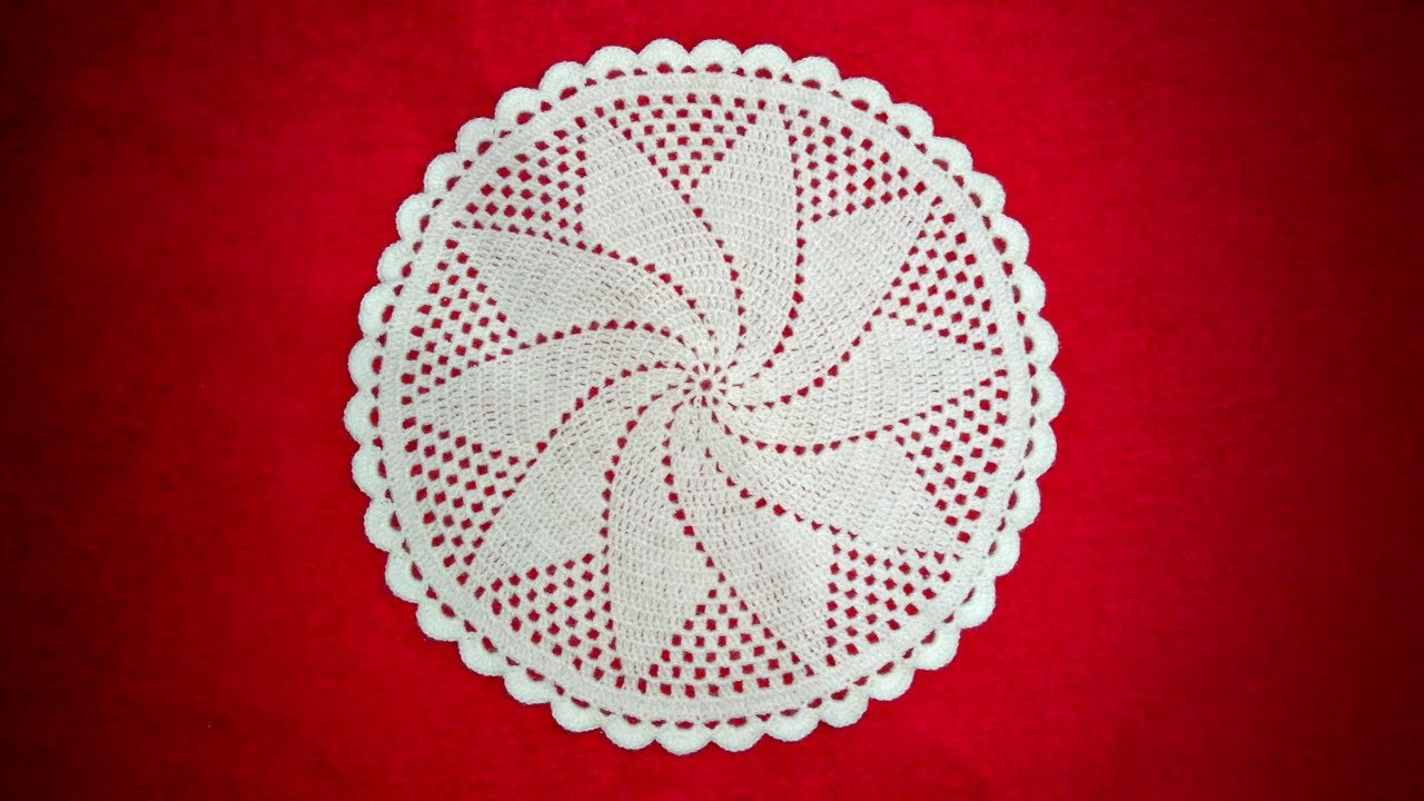 How to Crochet A Thal Posh / Thal Cover / Table Top #1