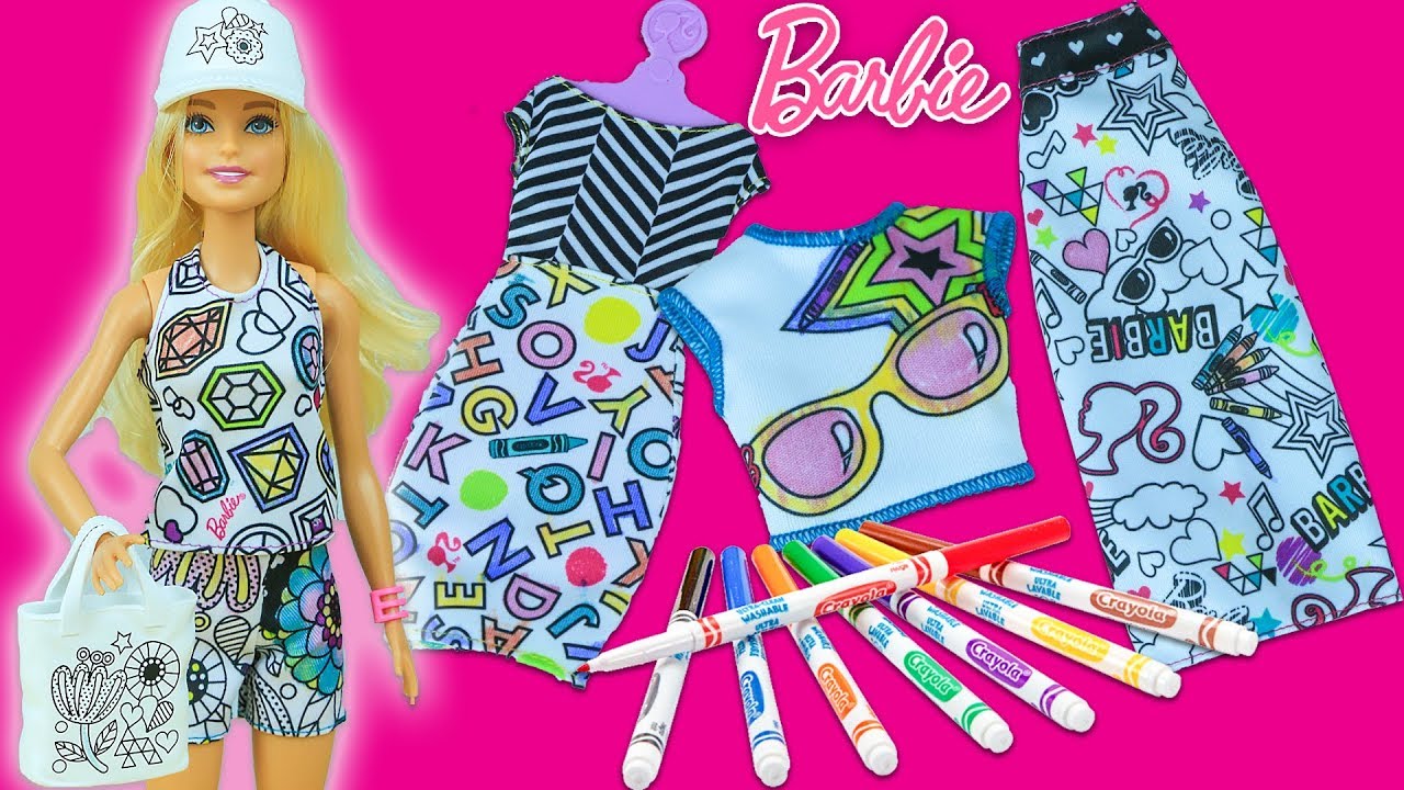 Barbie Kıyafet Boyama | Barbie Outfit Coloring | EvcilikTV