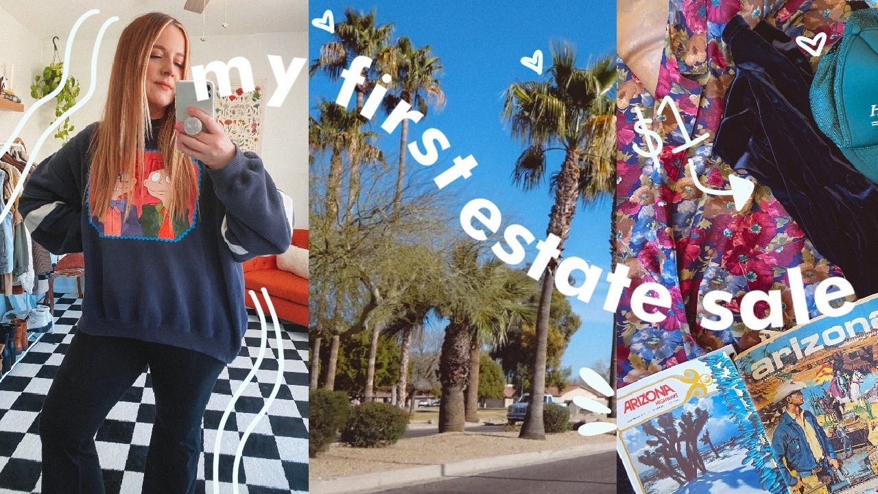 come thrifting with me at my FIRST ESTATE SALE! (w/haul!)