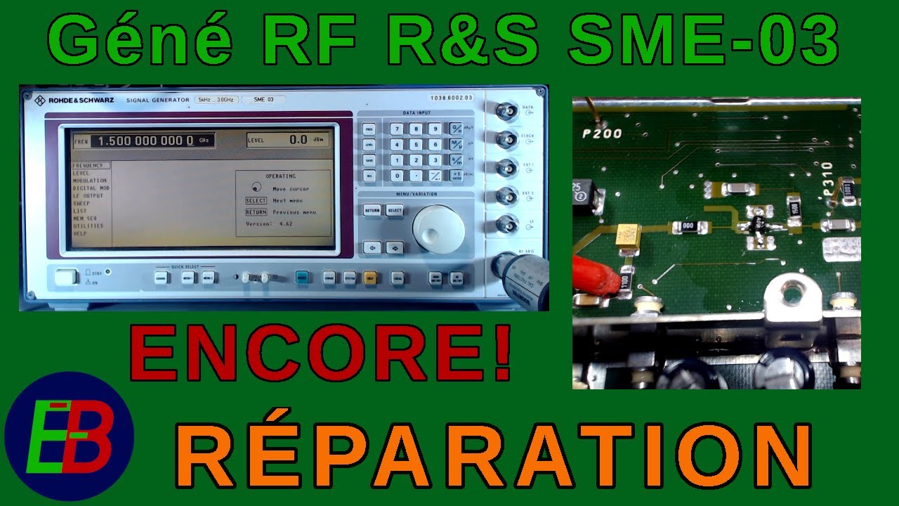 EB_#584 R&eacute;paration - G&eacute;n&eacute;rateur RF Rohde&Schwarz SME-03