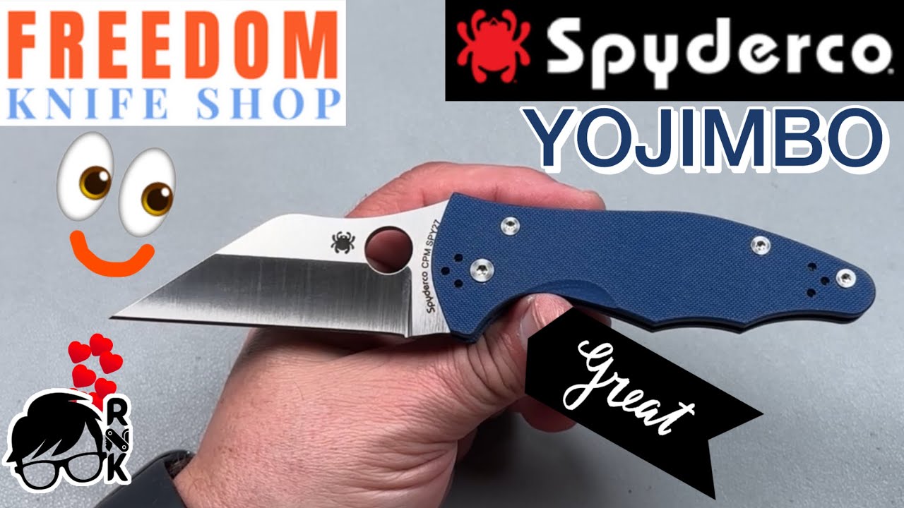 Unboxing a cool Spyderco from Freedom Knife Shop… a SPY27 Yojimbo knife & adding a CME!
