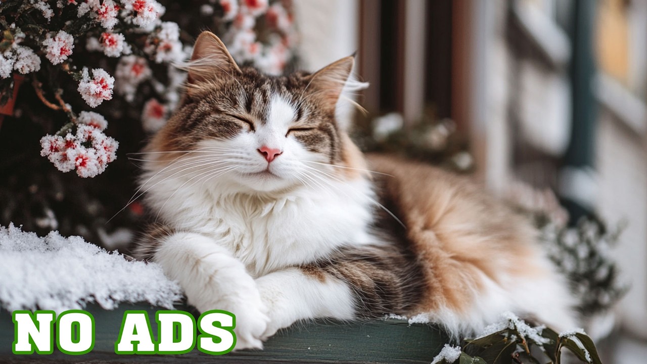 12 Hours Soothing Cat Music 🐱 Peaceful Night Sounds for Deep Cat Sleep | Ad-Free