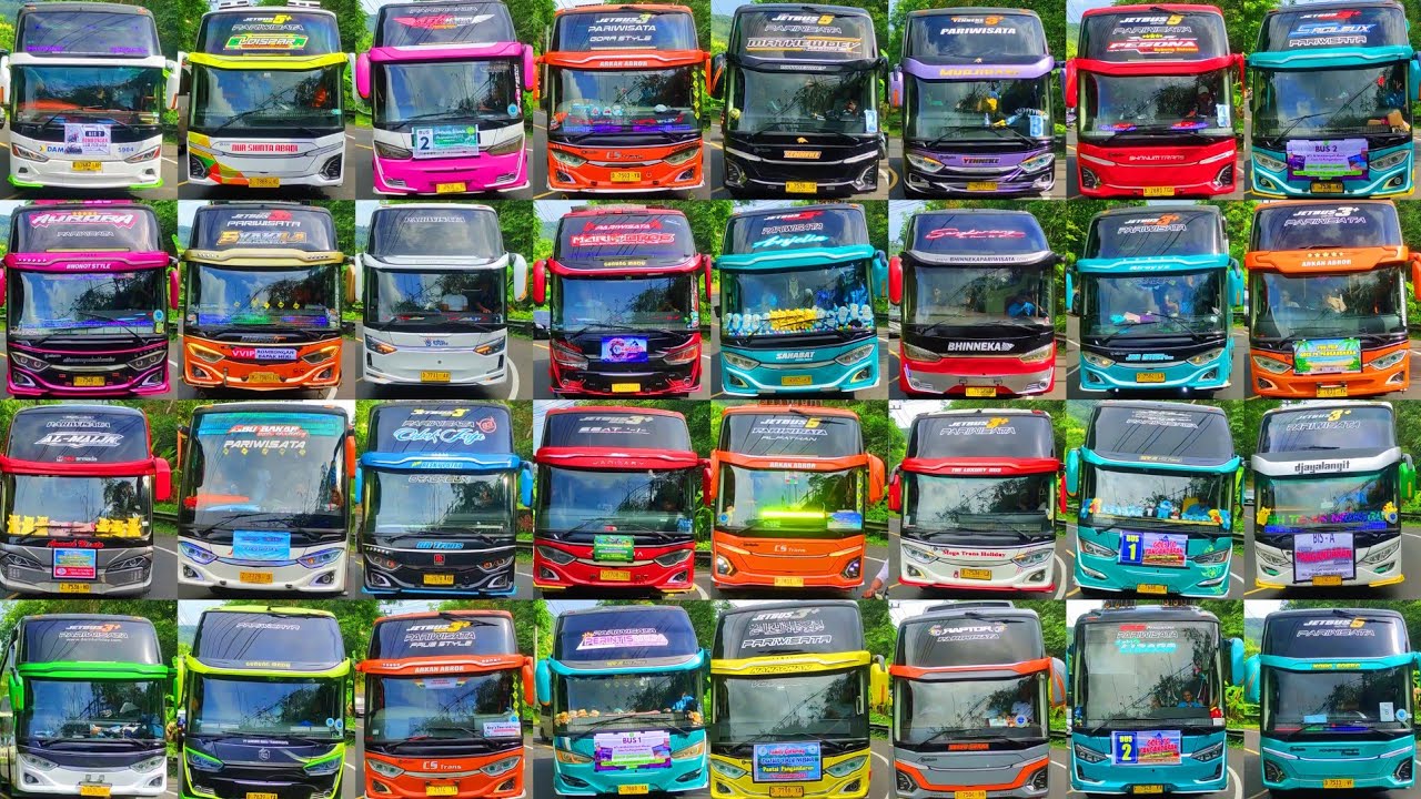 KUMPULAN KLAKSON TELOLET BASURI TERBARU HADE TRANS,PO HARYANTO &  BUS ARTIS PULANG WISATA PANGANDRAN