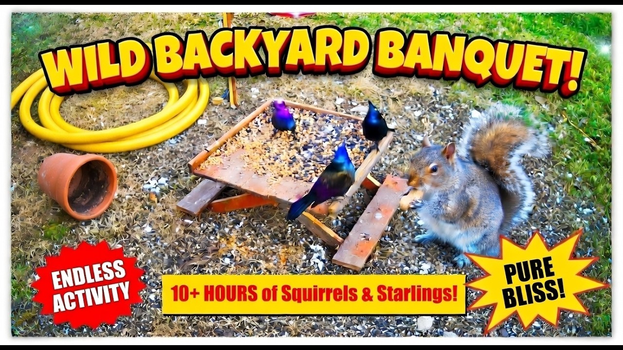 HOURS OF BIRDS AND SQUIRRELS