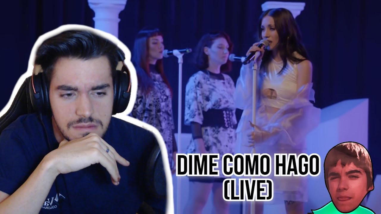 REACCIÓN A | MARIA BECERRA - DIME COMO HAGO (LIVE STREAM SHOW VIVO)