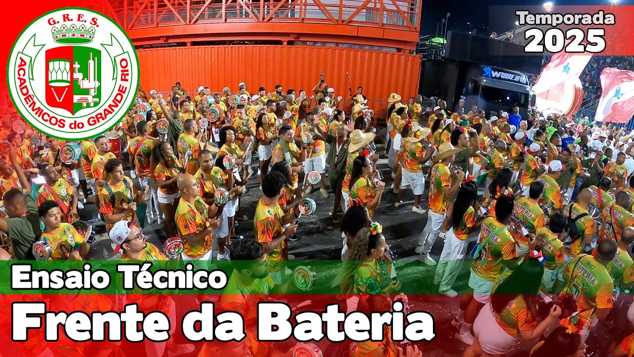 Grande Rio 2025 | Tamborim, Chocalho, Agogô e Cuica  - Ensaio Técnico |  Samba ao vivo #ET25