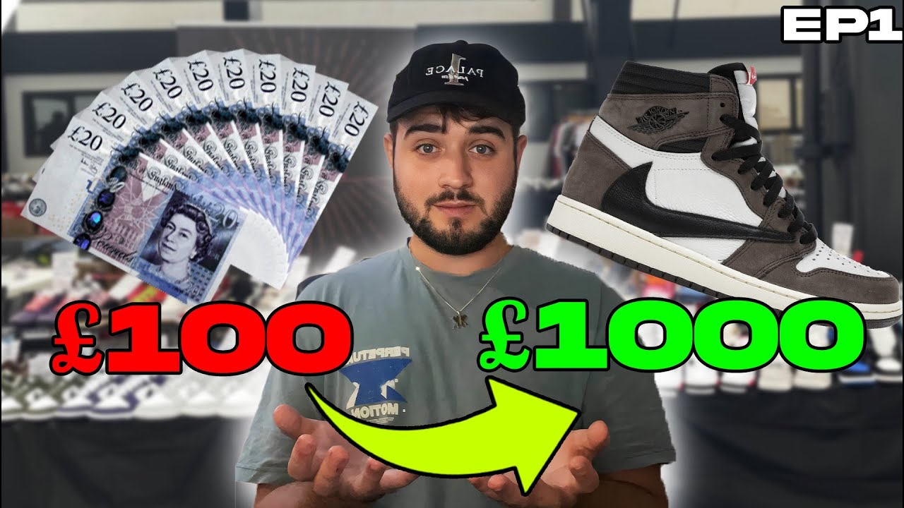 Turning $100 into $1000 RESELLING SNEAKERS! Ep1