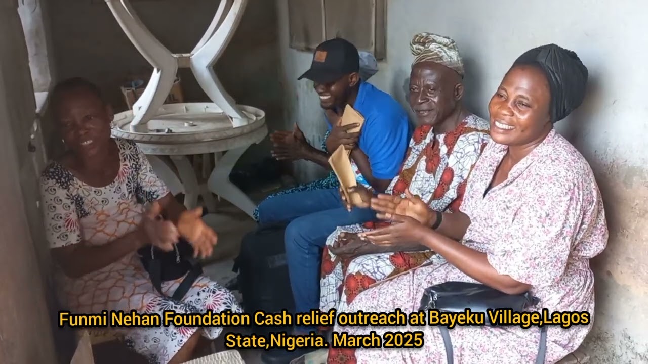 Funmi Nehan Foundation March 2025 Cash Relief Outreach at Bayeku Village Lagos State.