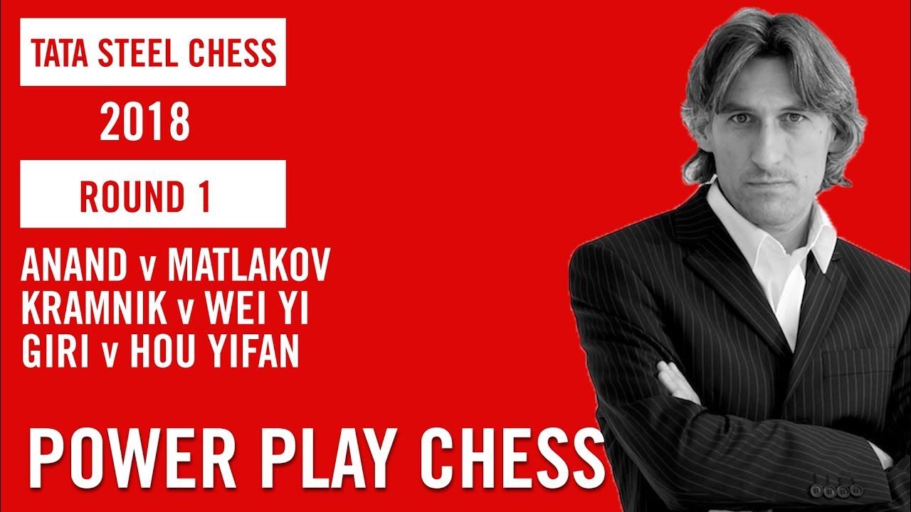 Tata Steel Chess 2018 Round 1: Anand v Matlakov, Kramnik v Wei Yi and Giri v Hou Yifan