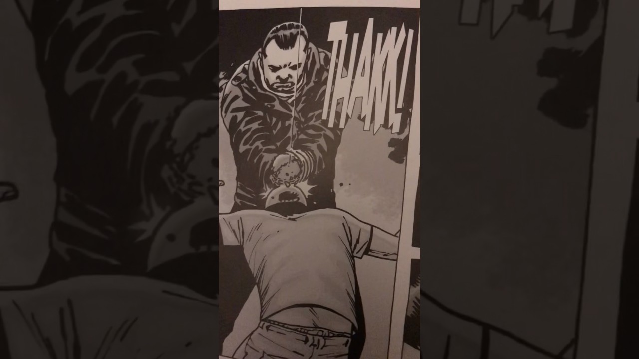 Negan kills Glenn comic voiceover #negan #thewalkingdead #rickgrimes #daryldixon