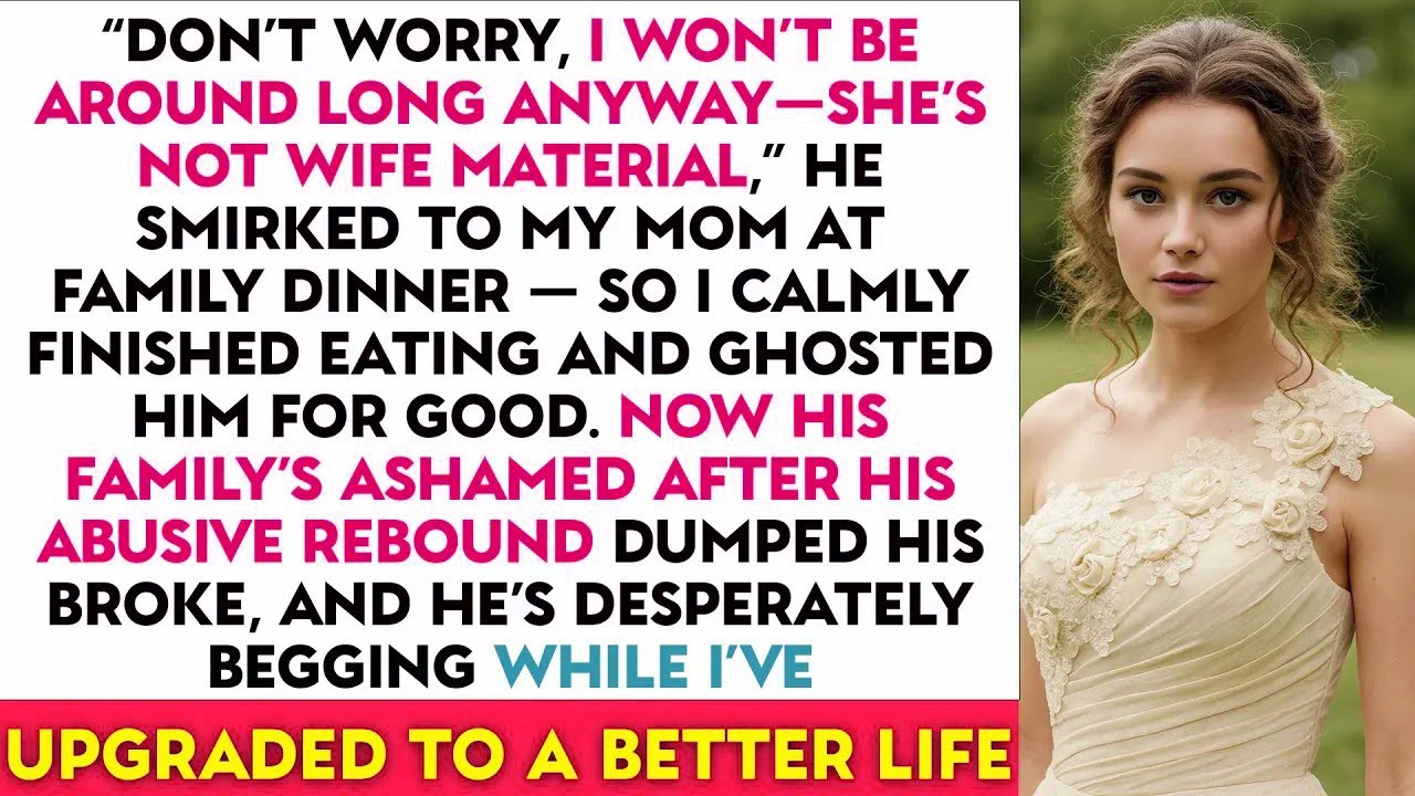 “Don’t Worry, I Won’t Be Around Long Anyway—She’s Not Wife Material,” He Smirked to My Mom...