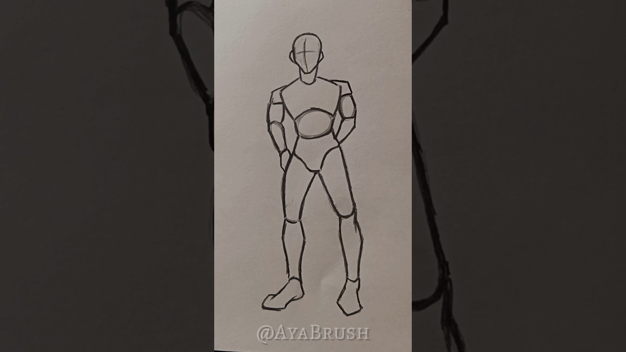 How to draw easy pose Tutorial✨ #tutorials #howtodraw #pose #drawing #fyppppp