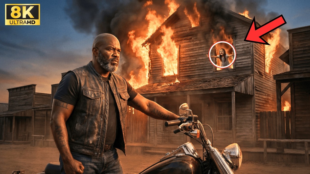 Hell's Angels biker hears a child scream “Help!” and sees smoke—his actions were widely praised…