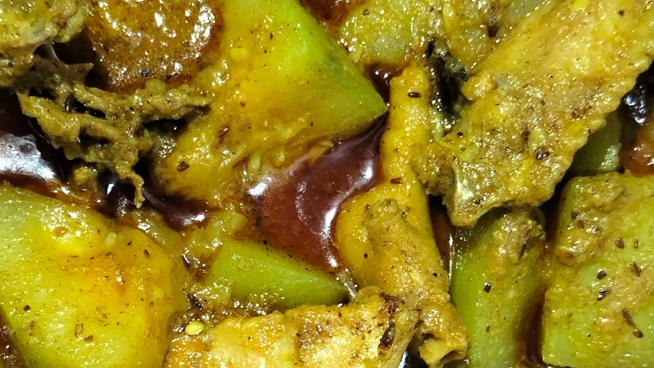 আজকের ঘরোয়া স্পেশাল রান্না | কক মুরগী দিয়ে লাউ😋