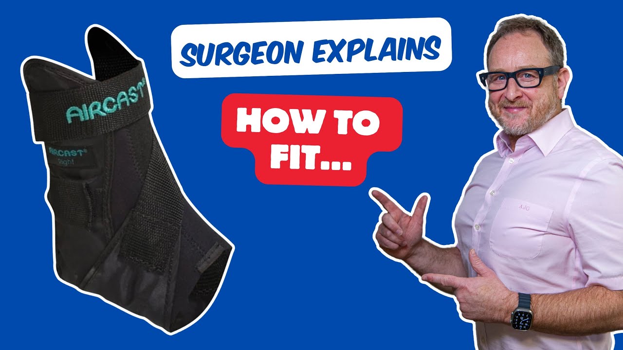 How to fit an Aircast Airsport Ankle Support Brace
