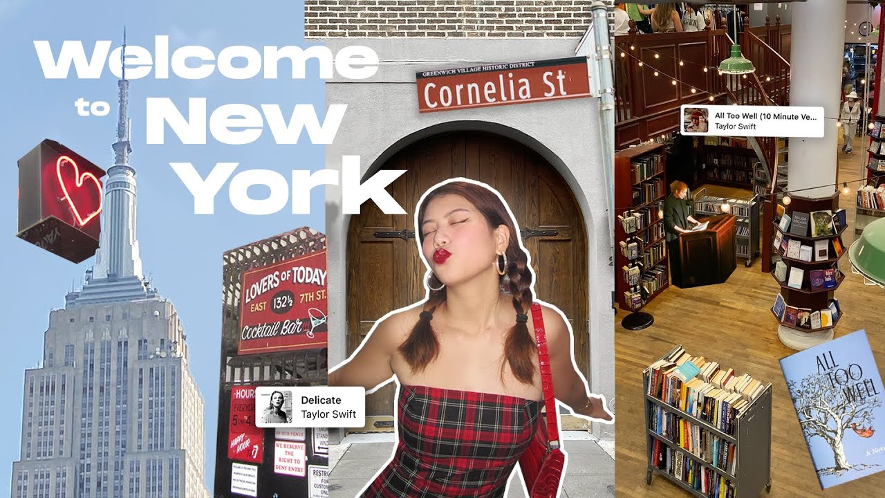 VISITING TAYLOR SWIFT SPOTS IN NEW YORK 🗽 cornelia street, all too well bookstore & eras tour