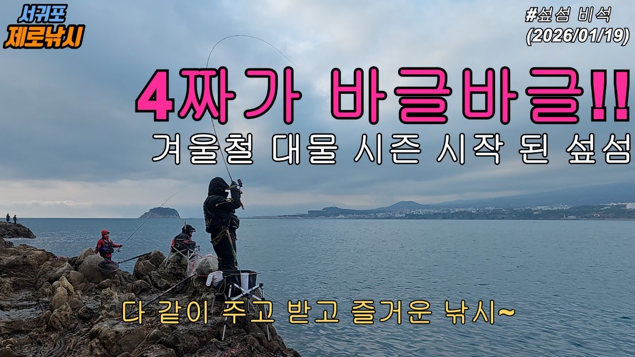 요즘 너무 핫한 섶섬! 다시 찾은 비석 포인트에서 벵에돔 4짜~!