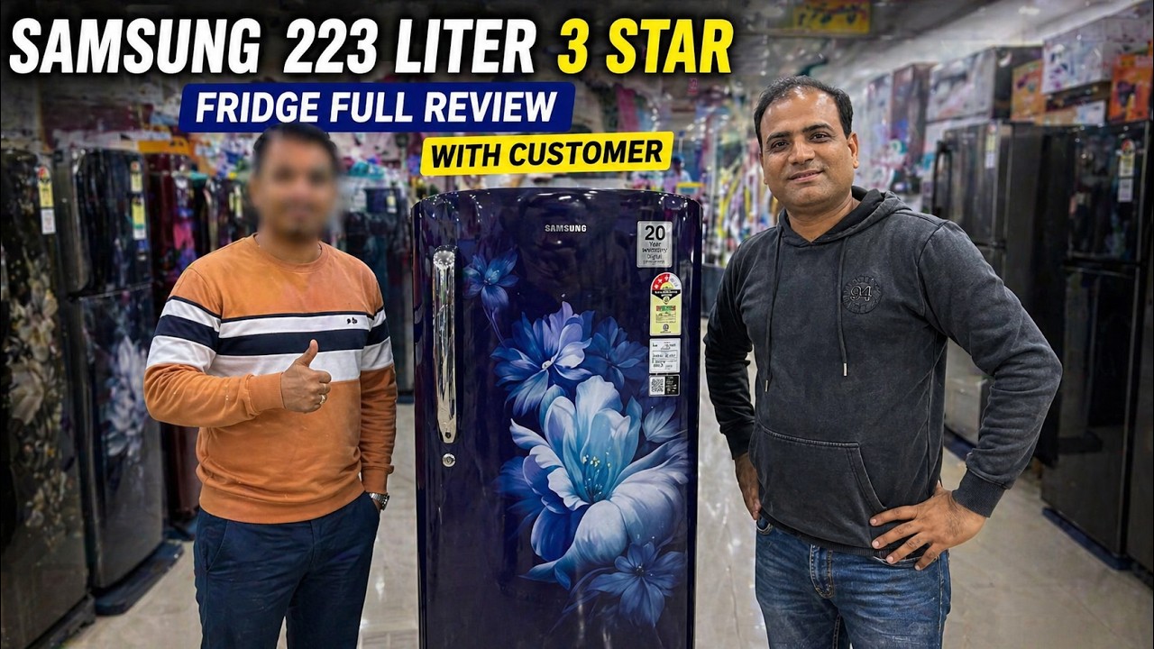 Samsung Refrigerator 223 litre |RR24C2723CU 3 Star| Unboxing And Review | With Customer Himself