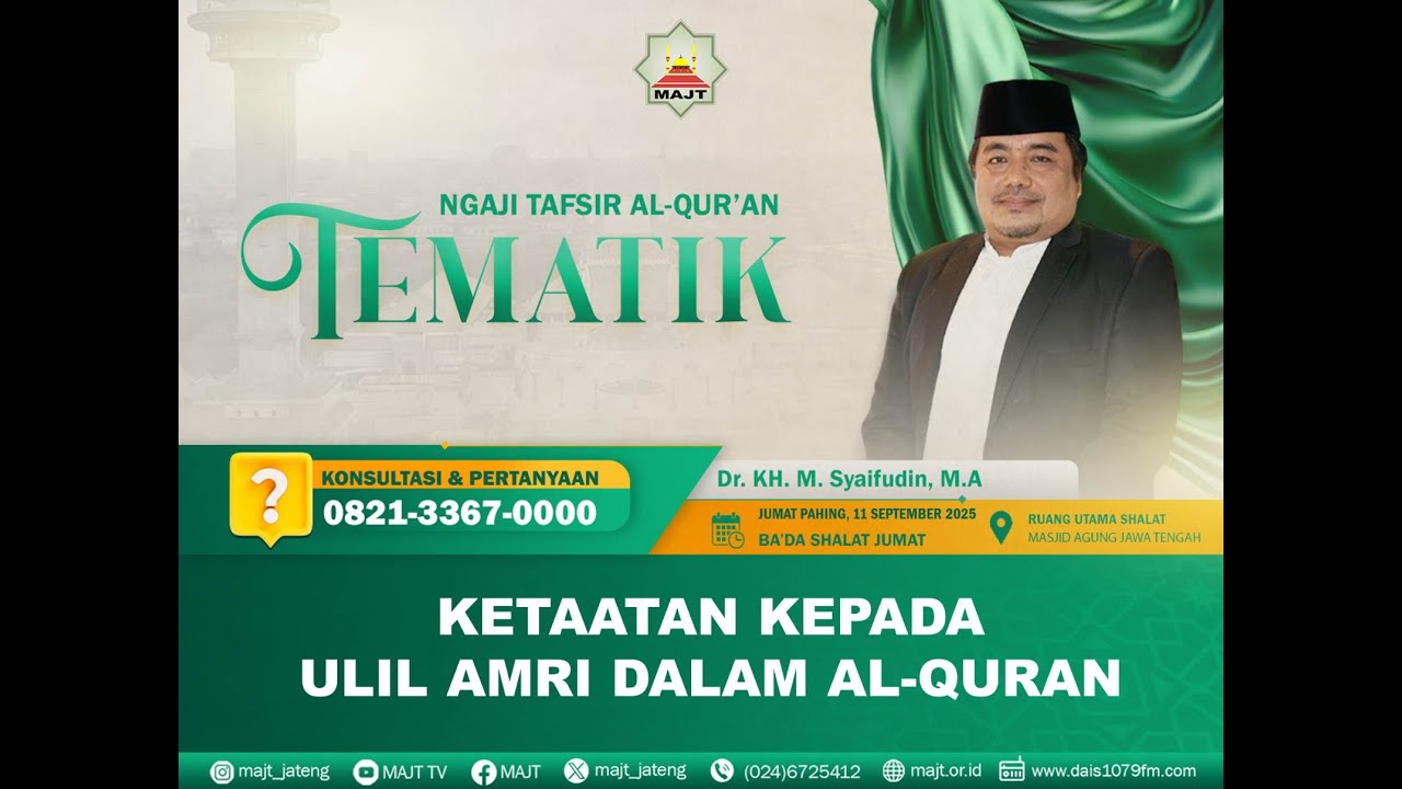 [LIVE] Ngaji Tafsir Tematik Al Quran – 12 September 2025
